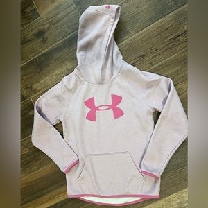 Girls purple under Armour hoodie, size youth medium